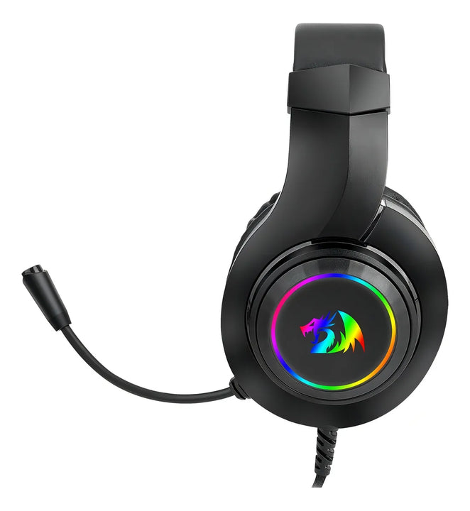 Auriculares Gamer Redragon H260 Hylas Rgb Ps4 Ps5 Pc 3.5mm Negro