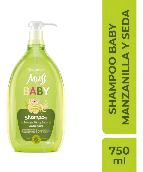 Champú Para Bebés Muss Baby Manzanilla Cabello Claro 750ml