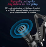 Micrófono De Solapa Para Pc Y Amplificador Entrada 3.5 Mm Ts Color Negro