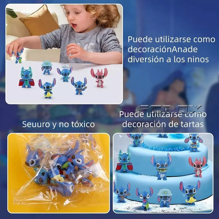 Set 10 Figuras Lilo Y Stitch De La Pelicula Juguete Muñecos
