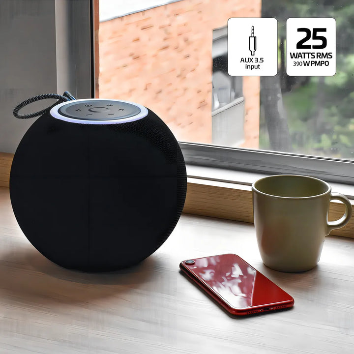Parlante Inalámbrico Vta 25w Sphere Beat Color Negro