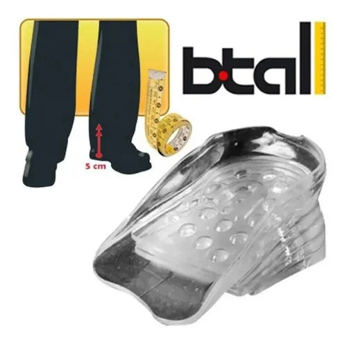Plantillas Elevadoras BTALL Gel Aumento Estatura 5cm Graduables