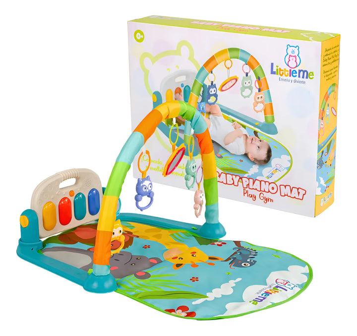 Gimnasio Bebé Little Met Tapete Musical con Piano y Figuras Sensoriales