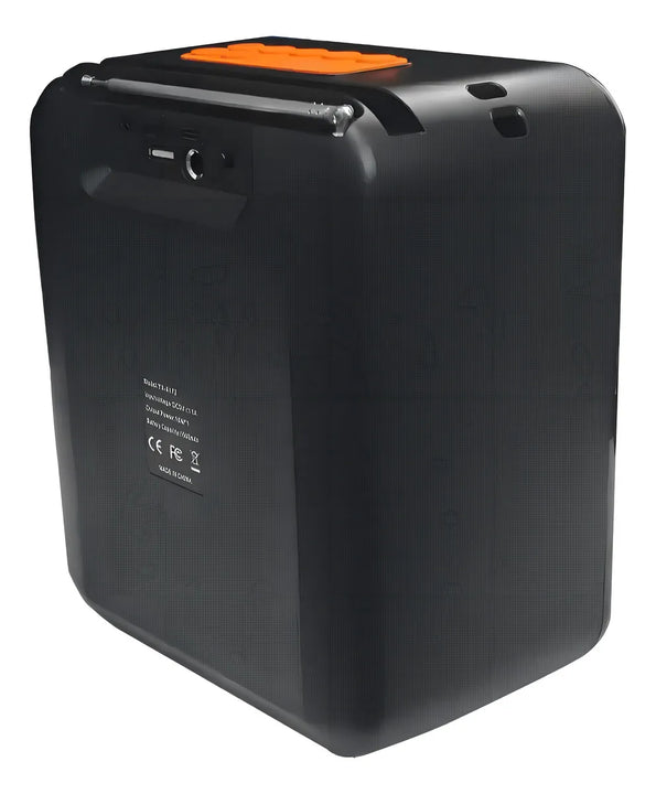 Parlante Radio Bluetooth Portatil Microfono Micro Sd Fm Color Gris