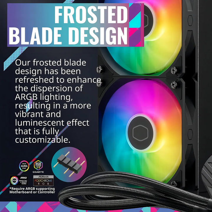 Enfriador de agua 360 mm Argb Masterliquid 360l Cooler Master