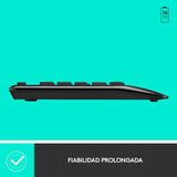 Kit de teclado y mouse inalámbrico Logitech MK345 Español color negro