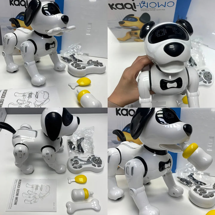 Perro Robot Interactivo MkToys Blanco Control Remoto Kaai-WOWO