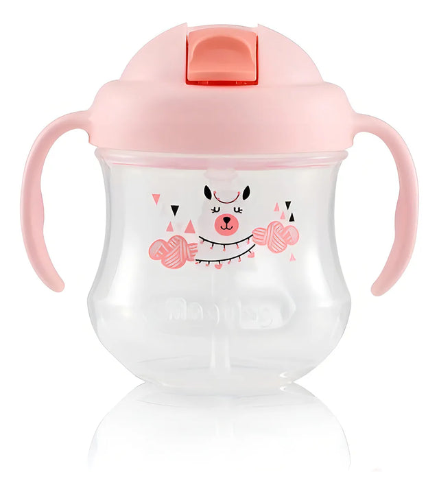 Vaso Antiderrame Entrenador 200ml Con Pitillo 8m+ Pigeon Color Rosa claro Magmag