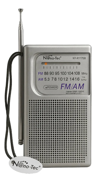 Radio Portátil Nanotec Am/fm/sw Recargable Bluetooth