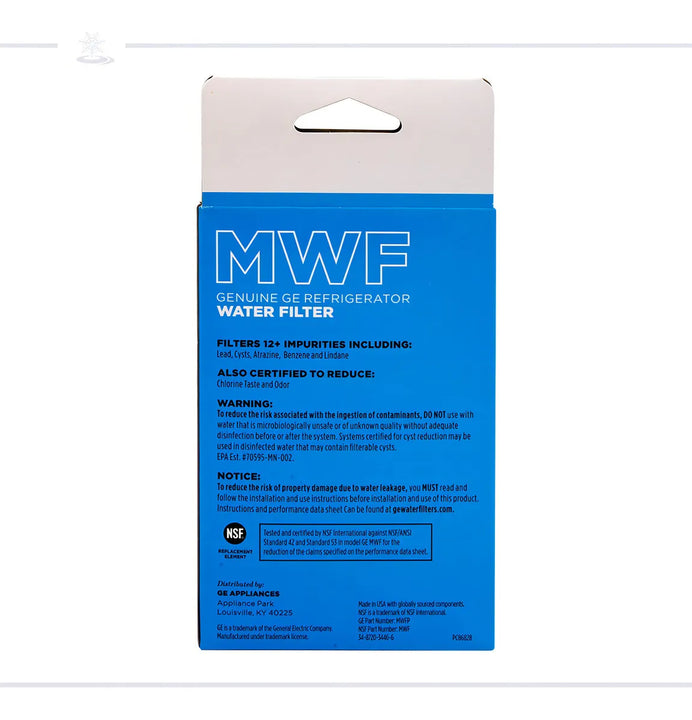 Filtro Para Refrigerador GE Appliances MWF