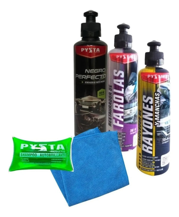 Super Kit Limpieza Motos Promo Brillo Y Protección