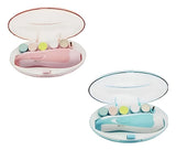 Cortauñas Eléctrico Para Bebés Y Niños Con 6 Recambios Rosas Rosa