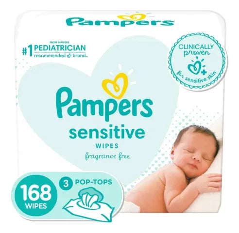 Pampers Sensitive Toallitas Humedas Sin Perfume 168 U