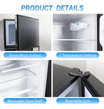 Refrigerador Fls-80 Negro 80 Litros