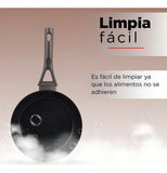 Sartén Circular Antiadherente Gris 24 Cm