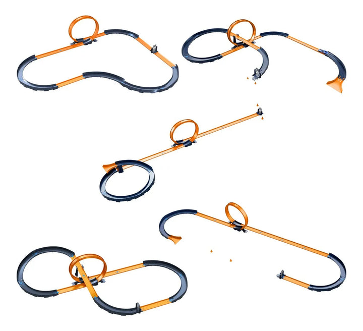 Juego De Pistas Rc Hot Wheels Con Vehículo Y 30 Piezas