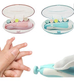 Cortauñas Eléctrico Para Bebés Y Niños Con 6 Recambios Rosas Rosa