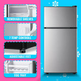 Mini Refrigerador Retro Doble Puerta Para Apartamento
