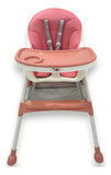 Silla De Comer 3 En 1 Kidshop Cy006 Plegable Rosado
