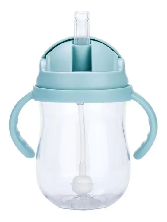 Vaso Pitillo Antiderrame Color Aguamarina