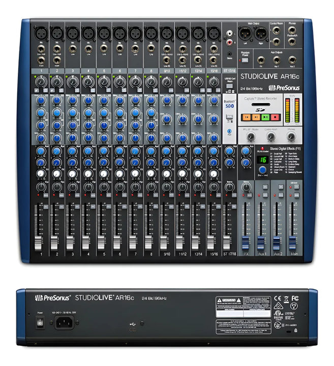 Presonus Studiolive Ar16c Mixer / Interfaz 16 Canales Usb-c