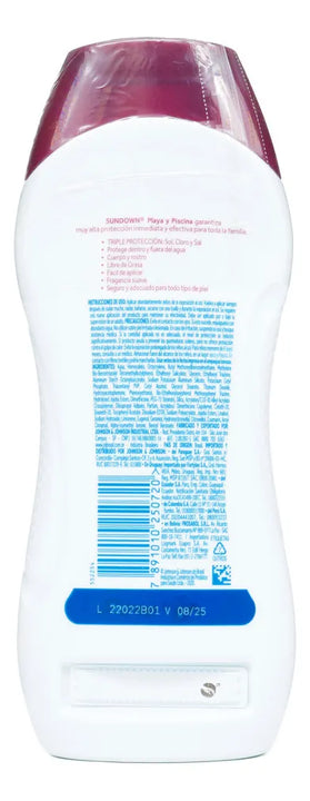 Protector Solar Sundown Fps 70 Playa Y Piscina 200 Ml.