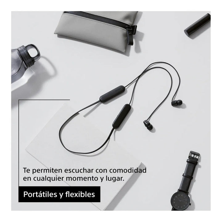 Audífonos Sony Internos Inalámbricos Wi-c100 Color Negro