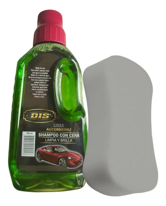 Shampoo Con Cera Super Brillo Gratis Esponja Absorbente