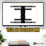 Soporte De Doble Brazo Para Tv De 40'' A 75'' Blackrock Color Negro