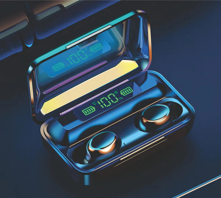 Fone de ouvido in-ear sem fio TWS F9-5 BTH-F9-5 negro