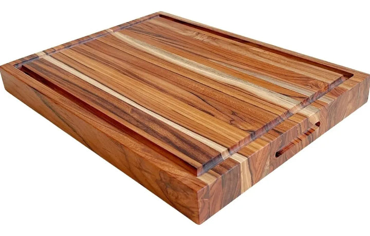 Tabla 40x26cm Cocina Picar Teca + Cera Abeja Tabla Teca