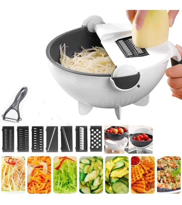 Cortador De Verduras De Cesta Húmeda De Cocina Multifunción