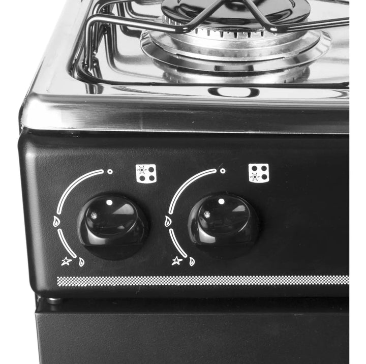 Estufa De Piso Abba 4 Puestos Gas Natural Ab 100-5n N Color Negro