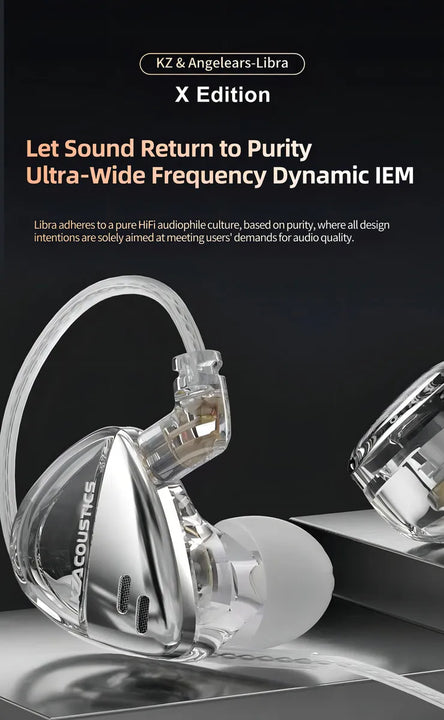 Fone de ouvido in-ear KZ Audio Libra X Libra X libra x edition