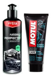 Restaurador Partes Negras + Motul E8 Removedor De Rayas Color Negro