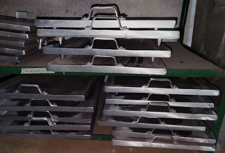 Plancha Asadora De Aluminio Para Cocina Estufa 55 Cm X 34 Cm Gris