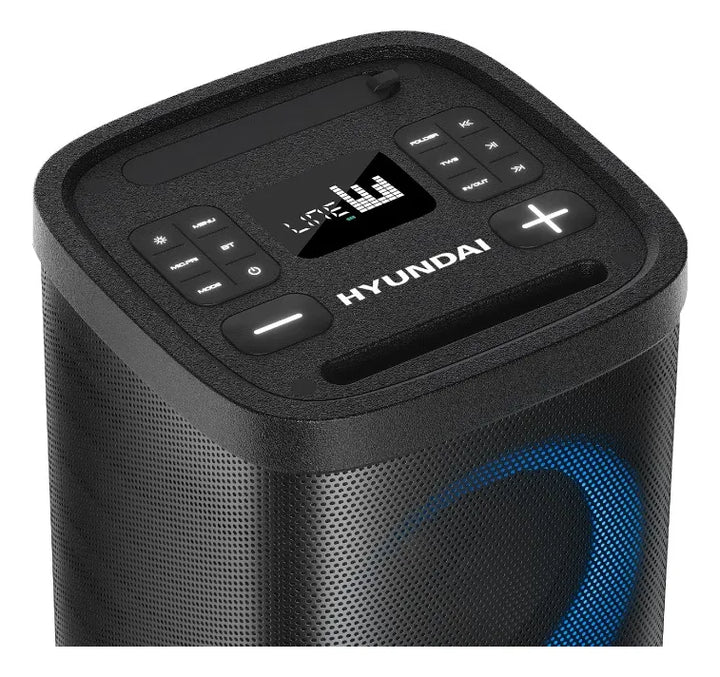Parlante Recargable Hyundai Bluetooth/fm/usb 150 Watts Negro