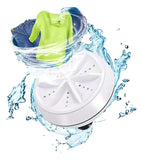 Mini Lavadora Portátil Giratoria Personal Blanco