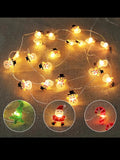 Alambre 20 Led 2m Navidad Micro Hilo Guirnalda Figuras Pilas Dorado