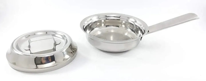 Cacerola Para Huevos Acero Quirurgico Sarten Multiusos Plateado