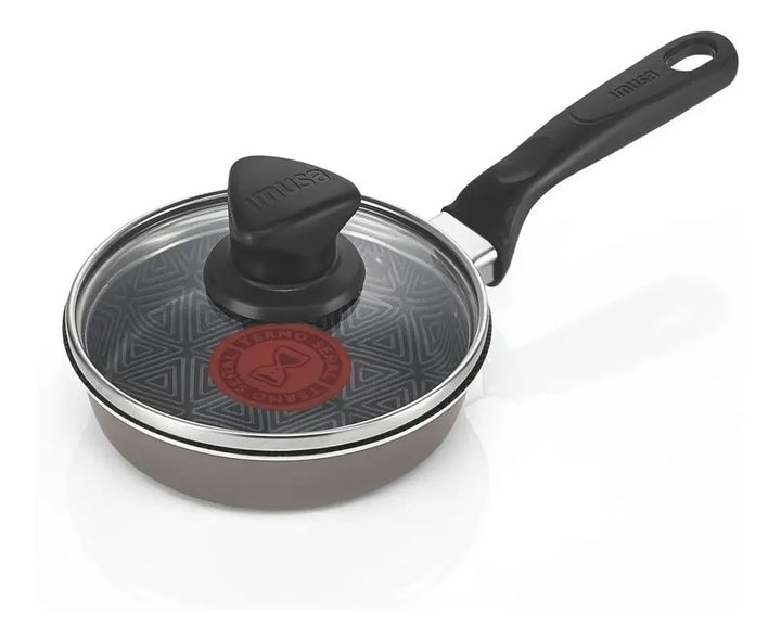 Cacerola Imusa Talent Antiadherente 12 Cm Con Tapa Y Mango Gris