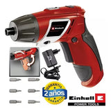 Atornillador Inalámbrico Destornillador Einhell 3,6v 200rpm Rojo
