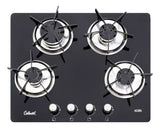 Estufa Continental Empotrar 4 Puestos Vidrio Templado 60×51 cm Gas Natural Modelo 5883