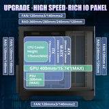 Funda Para Pc Para Juegos Atx Cpmputer Case Con 7