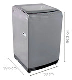 Lavadora Digital Kalley K-ld14ge Carga Superior 14 Kg Gris