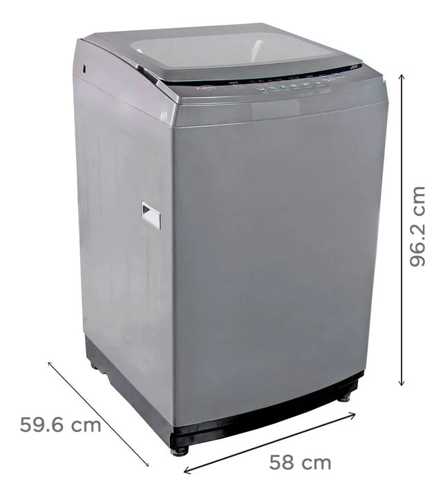 Lavadora Digital Kalley K-ld14ge Carga Superior 14 Kg Gris