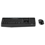 Kit de teclado y mouse inalámbrico Logitech MK345 Español color negro