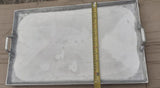 Plancha Asadora De Aluminio Para Cocina Estufa 55 Cm X 34 Cm Gris