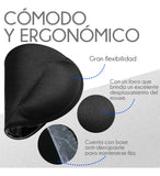 Mousepad Tapete Ergonomico De Gel Antideslizante Raton Negro