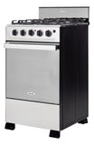 Estufa Romero Ultra Haceb 50 Cms Gas Natural Inox Color Negro